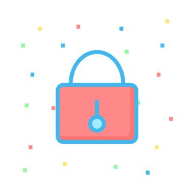 ikon vektör illüstrasyonunu kilitle 