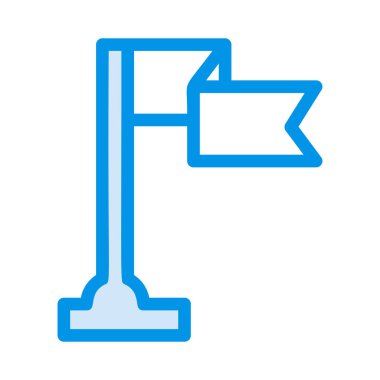 bayrak ikonu vektör illüstrasyonu 