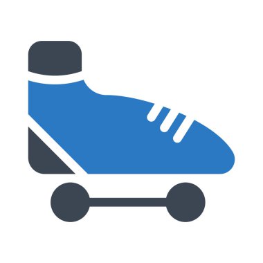 paten ayakkabı web simgesi, vektör çizim 