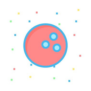 Bowling topu vektör çizim, simgesi 