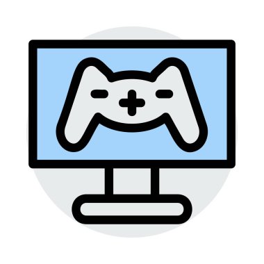 joystick simgesi vektör illüstrasyonu 