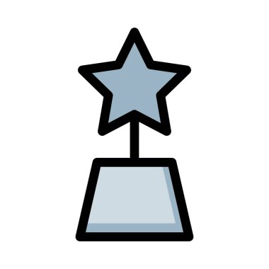 Anıt yıldız simgesi vektör çizim ile 