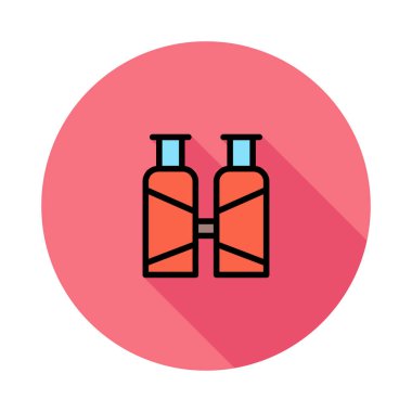 binoküler ikon vektör çizimi  