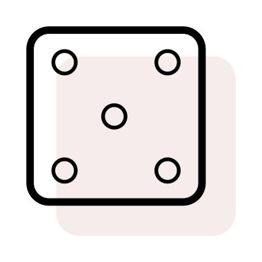 Domino web simge vektör çizim 