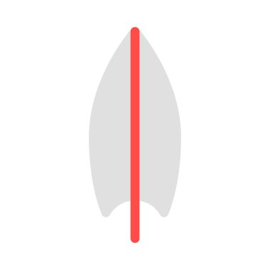 sörf tahtası simge vektör çizim 