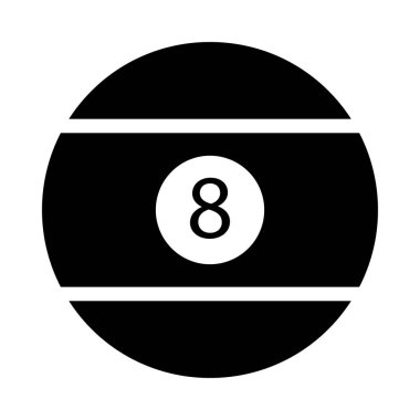 topu sekiz vektör çizim, simgesi 