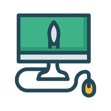 bilgisayar simgesi vektör illüstrasyonu 