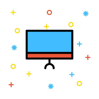 Ekran simge vektör çizim 