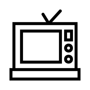 TV simge vektör çizim ayarla 