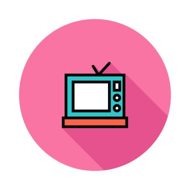 TV simge vektör çizim ayarla 