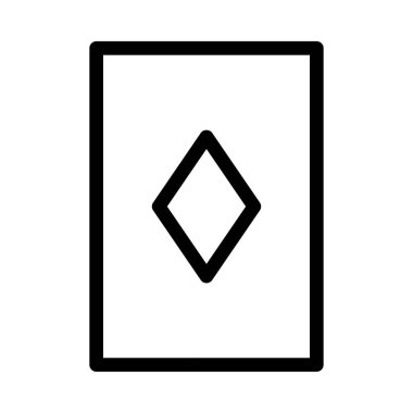 elmas kart simge vektör çizim 