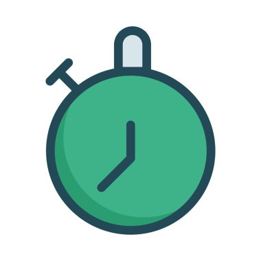 Zamanlayıcı simgesi vektör çizim 