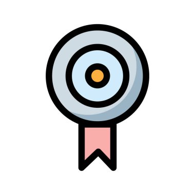 Madalya ikon vektör illüstrasyonu 