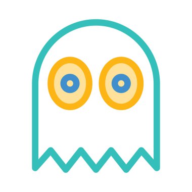 hayalet simgesi vektör illüstrasyonu 