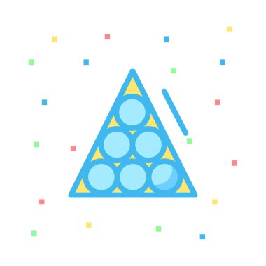 havuz topları simge vektör çizim 