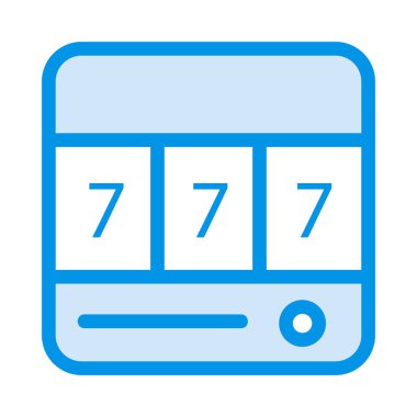 slot makinesi ikon vektör çizimi 