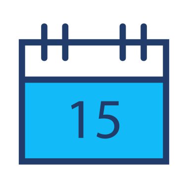 Takvim satırı simgesi, vektör çizim