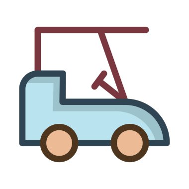 araba simgesi vektör illüstrasyonu 