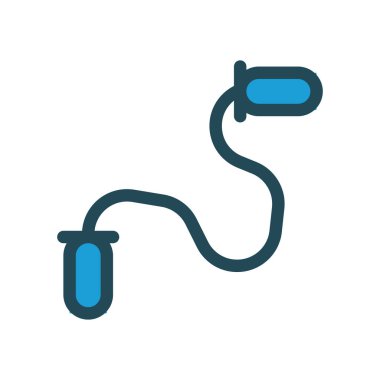 atlama ipi web simgesi, illüstrasyon vektör 