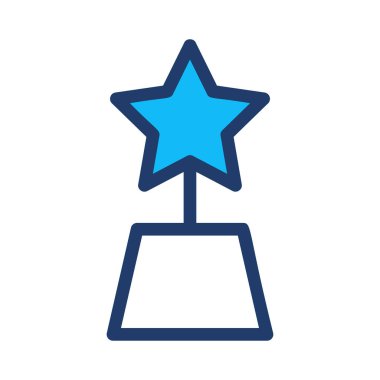 Anıt yıldız simgesi vektör çizim ile 