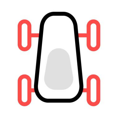 araba simgesi vektör illüstrasyonu 