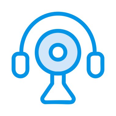 kulaklık simgesi vektör illüstrasyonu 