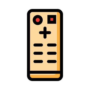 Uzaktan kumanda simge vektör çizim 