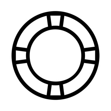 Yaşam şamandırası ikon vektör çizimi 