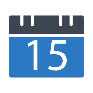 Takvim satırı simgesi, vektör çizim