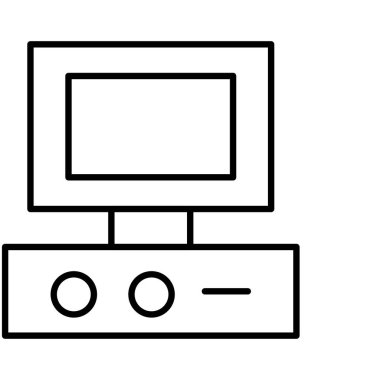 bilgisayar simgesi vektör illüstrasyonu 