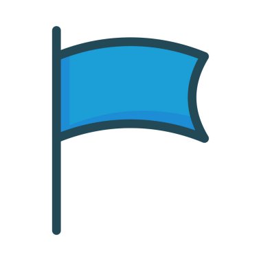 bayrak web simge vektör çizim 