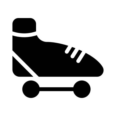 paten ayakkabı web simgesi, vektör çizim 