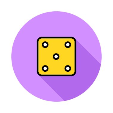 Domino web simge vektör çizim 