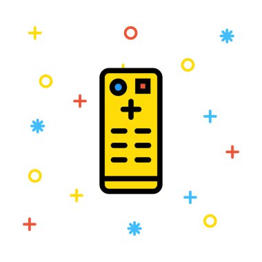 Uzaktan kumanda simge vektör çizim 