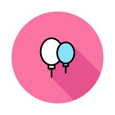 Festival Sisme Balonlar, vektör çizim