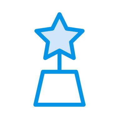 Anıt yıldız simgesi vektör çizim ile 