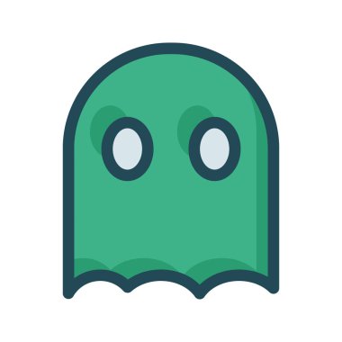 hayalet simgesi vektör illüstrasyonu 