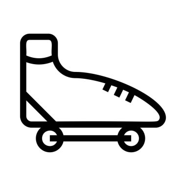 paten ayakkabı web simgesi, vektör çizim 