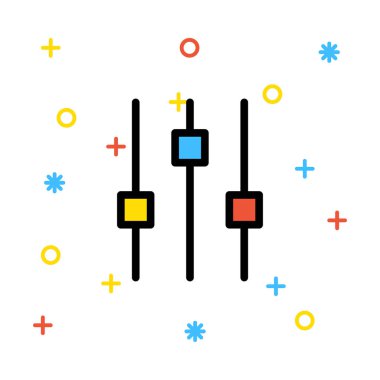 Ses regülatör simge vektör çizim 