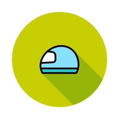 Motosiklet kask kutsal kişilerin resmi, vektör çizim 