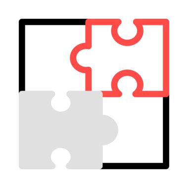 Bulmaca simgesi vektör çizimi 