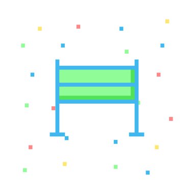 voleybol net simge vektör çizim  