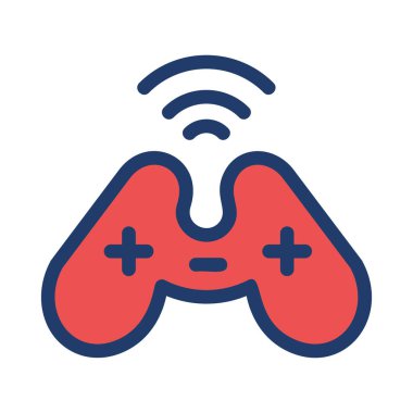 Video oyun konsolu kutsal kişilerin resmi, vektör çizim 