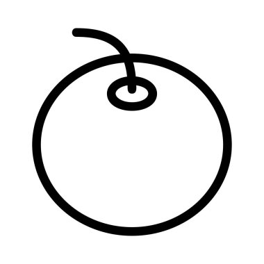 kiraz ikonu vektör illüstrasyonu 