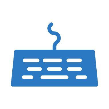 Klavye web simgesi, vektör çizim 