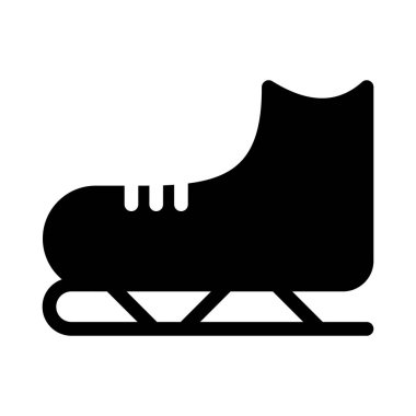 Paten ayakkabı web simgesi, vektör çizim 