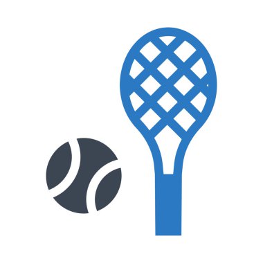 Tenis raket ve top vektör çizim 