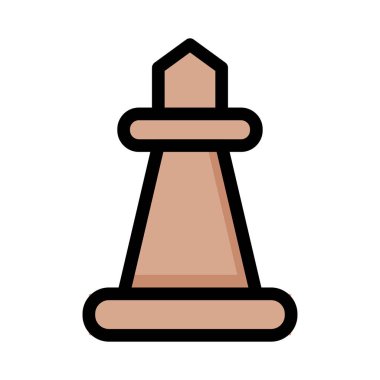 Satranç ikonu vektör illüstrasyonu 