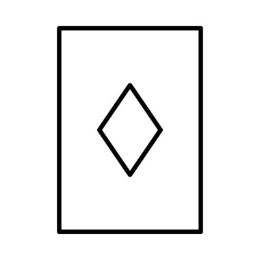 elmas kart simge vektör çizim 