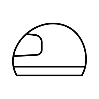 Motosiklet kask kutsal kişilerin resmi, vektör çizim 